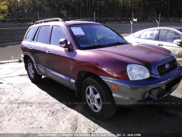 KM8SC13DX3U405683 - 2003 HYUNDAI SANTA FE GLS/LX RED photo 1