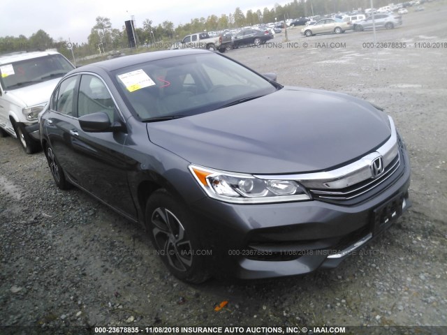 1HGCR2F33GA194383 - 2016 HONDA ACCORD GRAY photo 1