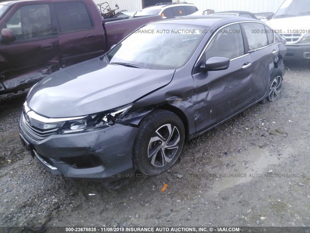 1HGCR2F33GA194383 - 2016 HONDA ACCORD GRAY photo 2