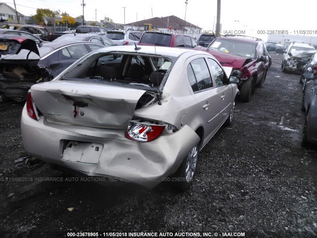 1G1AT58H697202812 - 2009 CHEVROLET COBALT LT TAN photo 4