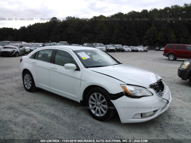 1C3CCBBB2EN137275 - 2014 CHRYSLER 200 TOURING WHITE photo 1