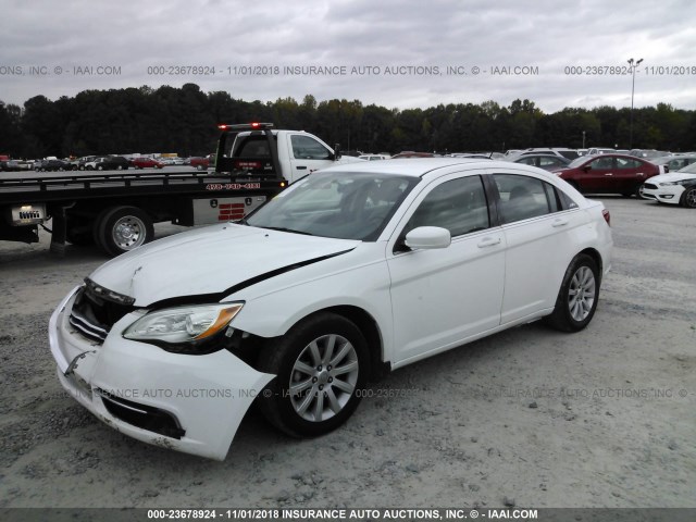 1C3CCBBB2EN137275 - 2014 CHRYSLER 200 TOURING WHITE photo 2