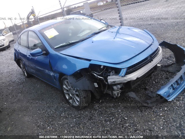 1C3CDFBB0FD351502 - 2015 DODGE DART SXT BLUE photo 1