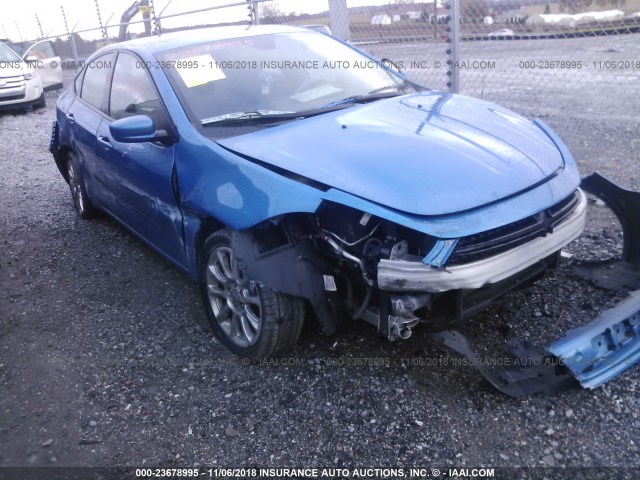 1C3CDFBB0FD351502 - 2015 DODGE DART SXT BLUE photo 6