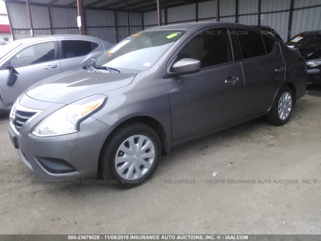 3N1CN7AP7HL820743 - 2017 NISSAN VERSA S/S PLUS/SV/SL TAN photo 2