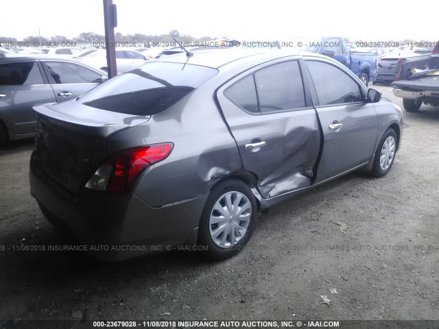 3N1CN7AP7HL820743 - 2017 NISSAN VERSA S/S PLUS/SV/SL TAN photo 4