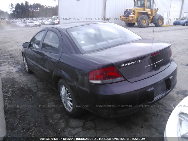 1C3EL56TX3N585791 - 2003 CHRYSLER SEBRING LXI PURPLE photo 3