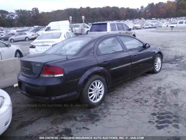 1C3EL56TX3N585791 - 2003 CHRYSLER SEBRING LXI PURPLE photo 4