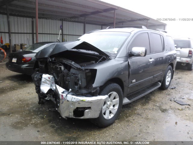 5N1BA08A07N709376 - 2007 NISSAN ARMADA SE/LE GRAY photo 2