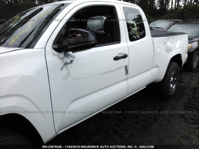 5TFRX5GN8HX079504 - 2017 TOYOTA TACOMA ACCESS CAB/SR/SR5 WHITE photo 6
