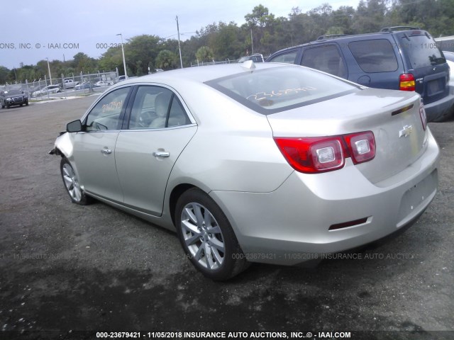 1G11H5SA2DF152471 - 2013 CHEVROLET MALIBU LTZ 银色 照片 3