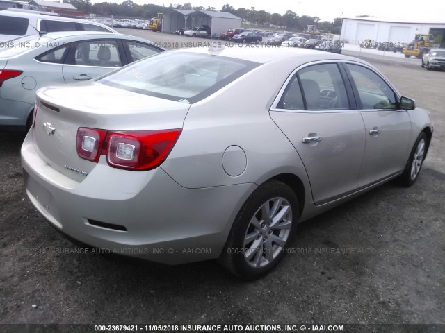 1G11H5SA2DF152471 - 2013 CHEVROLET MALIBU LTZ 银色 照片 4