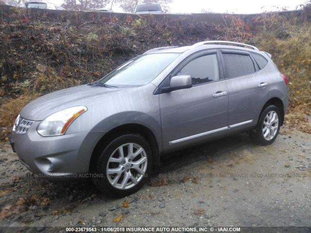 JN8AS5MVXBW289359 - 2011 NISSAN ROGUE S/SV/KROM GRAY photo 2