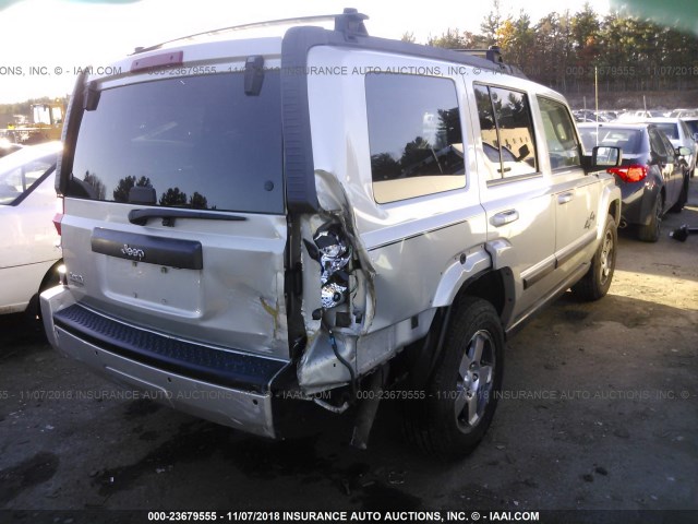1J8HG48KX9C501235 - 2009 JEEP COMMANDER SPORT Արծաթագույն լուսանկար 4