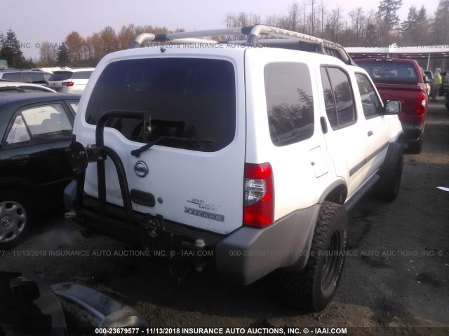 5N1ED28Y64C610128 - 2004 NISSAN XTERRA XE/SE WHITE photo 4