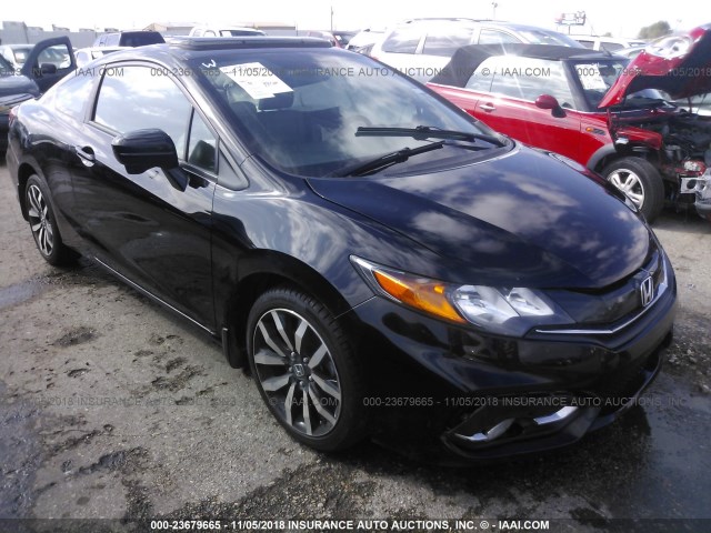 2HGFG3B00FH526526 - 2015 HONDA CIVIC EXL BLACK photo 1