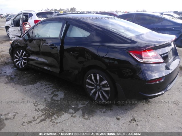 2HGFG3B00FH526526 - 2015 HONDA CIVIC EXL BLACK photo 3