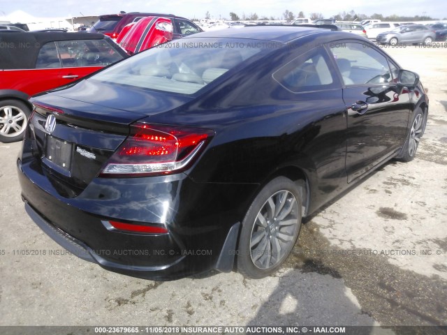 2HGFG3B00FH526526 - 2015 HONDA CIVIC EXL BLACK photo 4