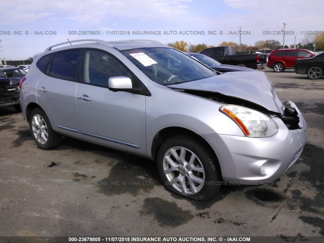 JN8AS5MV5CW356161 - 2012 NISSAN ROGUE S/SV SILVER photo 1