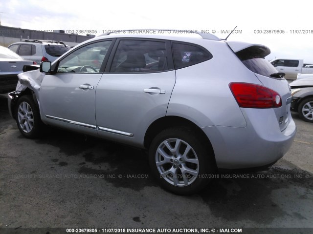 JN8AS5MV5CW356161 - 2012 NISSAN ROGUE S/SV SILVER photo 3