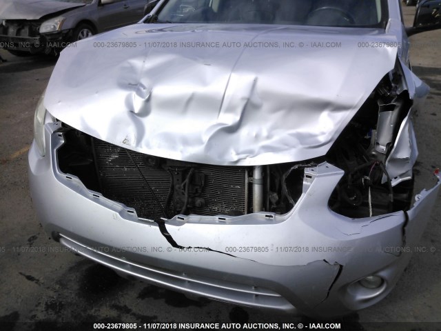 JN8AS5MV5CW356161 - 2012 NISSAN ROGUE S/SV SILVER photo 6