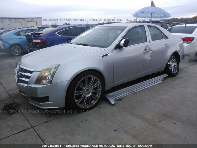 1G6DE5EY0B0171318 - 2011 CADILLAC CTS LUXURY COLLECTION SILVER photo 2