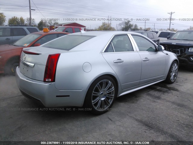 1G6DE5EY0B0171318 - 2011 CADILLAC CTS LUXURY COLLECTION SILVER photo 4