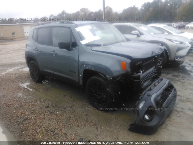 ZACCJBAB5JPH99081 - 2018 JEEP RENEGADE SPORT GRAY photo 1