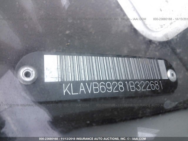 KLAVB69281B322681 - 2001 DAEWOO LEGANZA SE GOLD photo 9