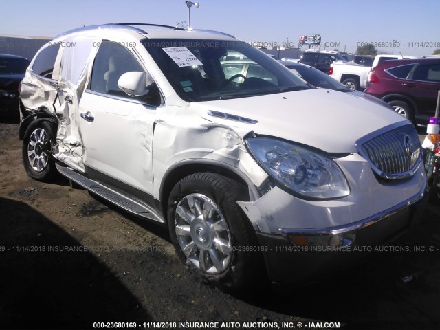 5GAKRCED1BJ393825 - 2011 BUICK ENCLAVE CXL WHITE photo 1