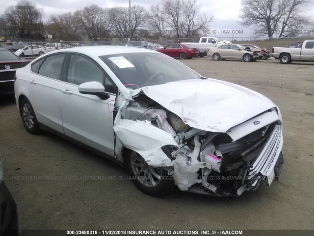 3FA6P0G72GR241292 - 2016 FORD FUSION S WHITE photo 1