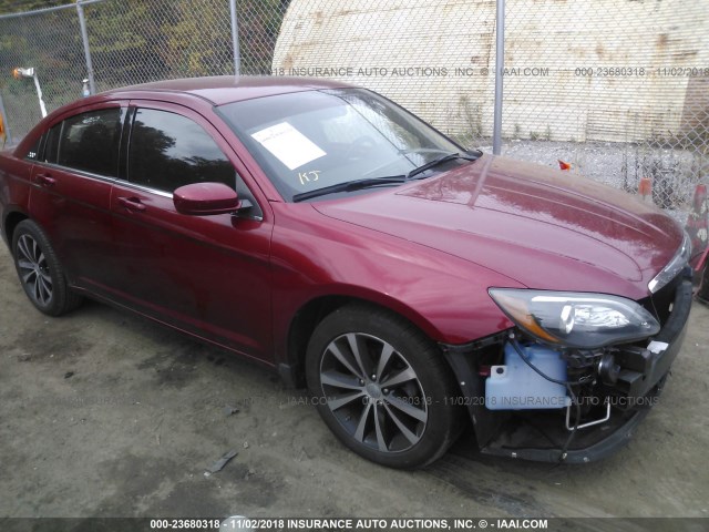 1C3CCBBB6DN723203 - 2013 CHRYSLER 200 TOURING RED photo 1