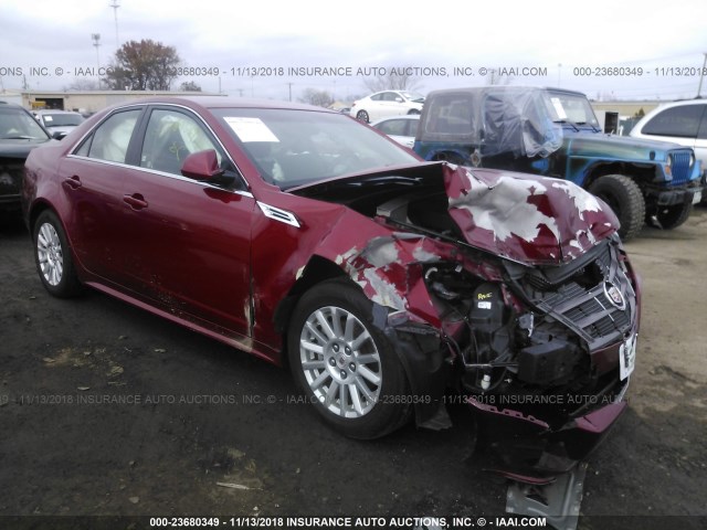 1G6DA5EG1A0149703 - 2010 CADILLAC CTS RED photo 1