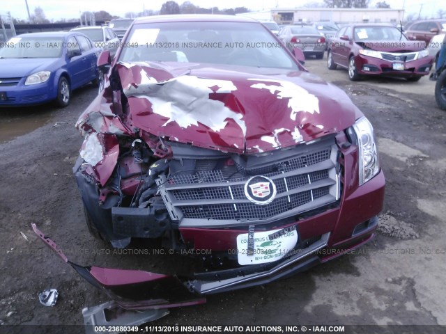 1G6DA5EG1A0149703 - 2010 CADILLAC CTS RED photo 6