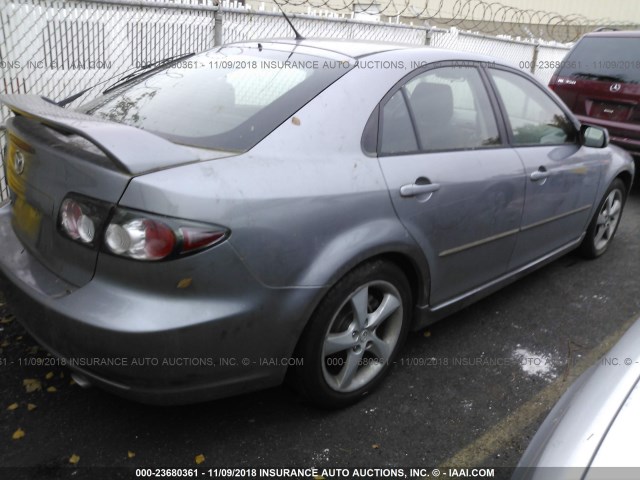 1YVHP84C075M40146 - 2007 MAZDA 6 GRAY photo 4