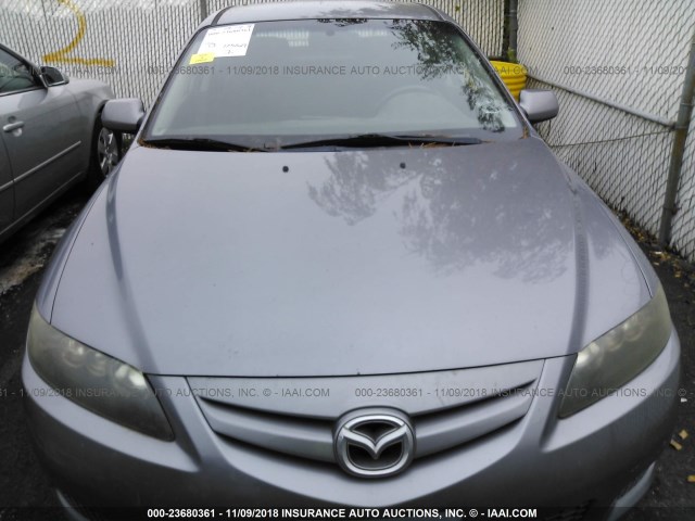 1YVHP84C075M40146 - 2007 MAZDA 6 GRAY photo 6