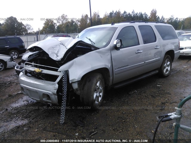 1GNFK36339R207814 - 2009 CHEVROLET SUBURBAN K1500 LTZ Champagne photo 2