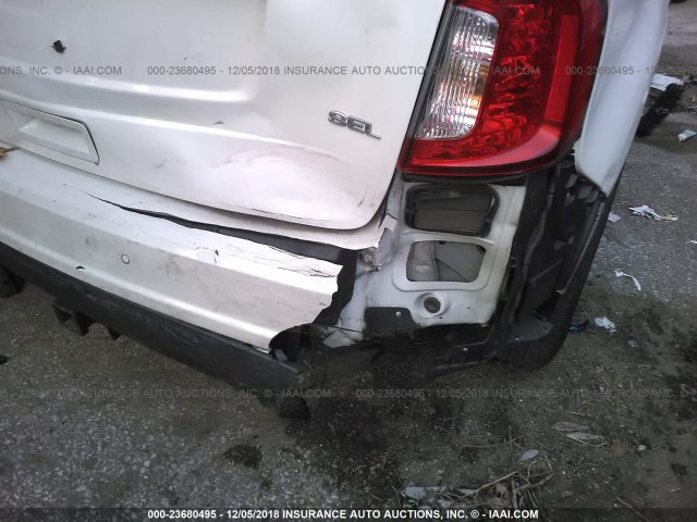 2FMDK3JC4BBB32066 - 2011 FORD EDGE SEL WHITE photo 6