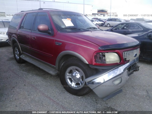 1FMRU17L0YLC42388 - 2000 FORD EXPEDITION EDDIE BAUER RED photo 1