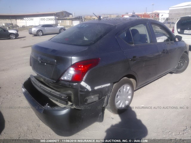 3N1CN7AP4JL800178 - 2018 NISSAN VERSA S/S PLUS/SV/SL GRAY photo 4