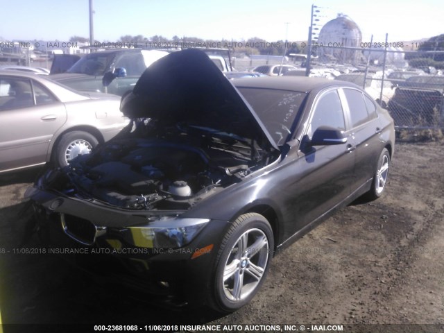 WBA3B1C59EK132753 - 2014 BMW 320 I BLACK photo 2