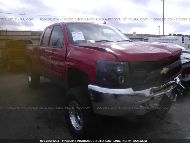 1GCRKSEA4DZ242094 - 2013 CHEVROLET SILVERADO K1500 LT RED photo 1