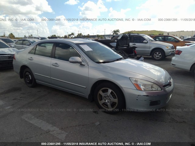 JHMCN36536C001149 - 2006 HONDA ACCORD HYBRID SILVER photo 1