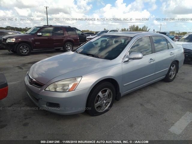 JHMCN36536C001149 - 2006 HONDA ACCORD HYBRID SILVER photo 2