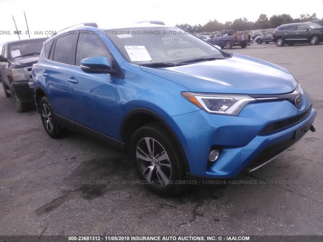 JTMWFREV9JJ728610 - 2018 TOYOTA RAV4 ADVENTURE/XLE BLUE photo 1