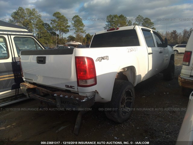 1GT4KZBGXAF146253 - 2010 GMC SIERRA WHITE photo 4