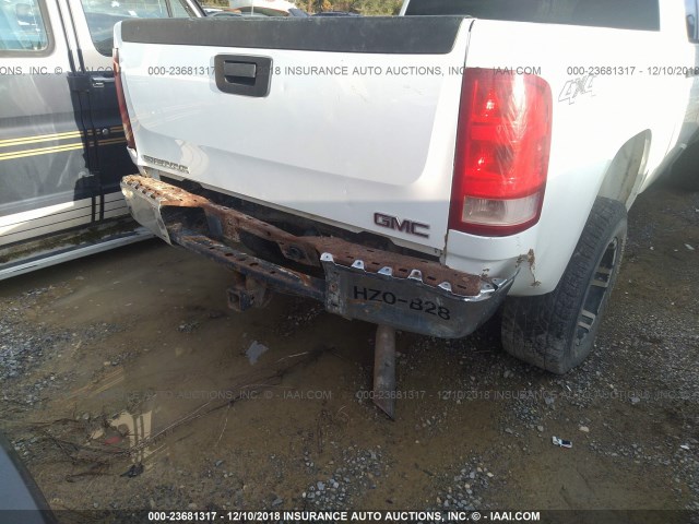 1GT4KZBGXAF146253 - 2010 GMC SIERRA WHITE photo 6