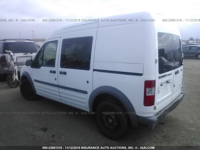 NM0LS6AN4CT100588 - 2012 FORD TRANSIT CONNECT XL WHITE photo 3