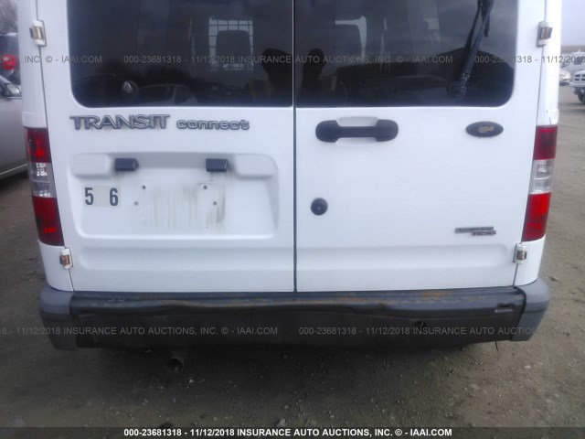NM0LS6AN4CT100588 - 2012 FORD TRANSIT CONNECT XL WHITE photo 6
