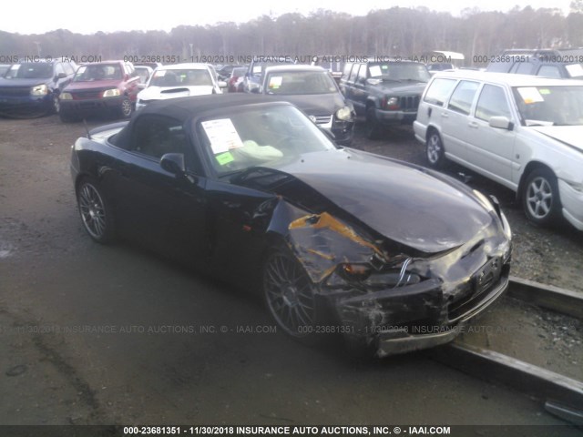 JHMAP11402T006677 - 2002 HONDA S2000 BLACK photo 1